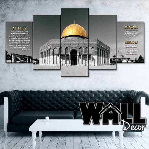 5 Panel Dome Of The Rock