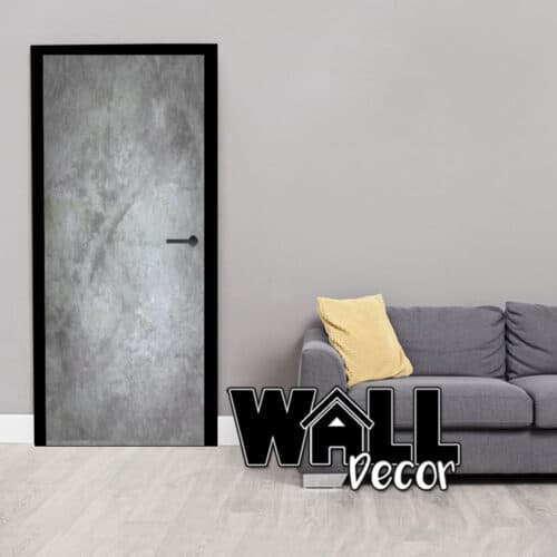 Door Decal Grey Concrete