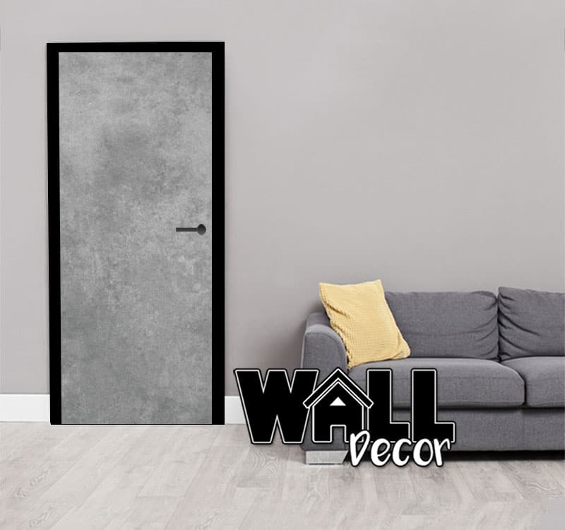store_design grey 2 Door Decal Grey Industrial - Image 1